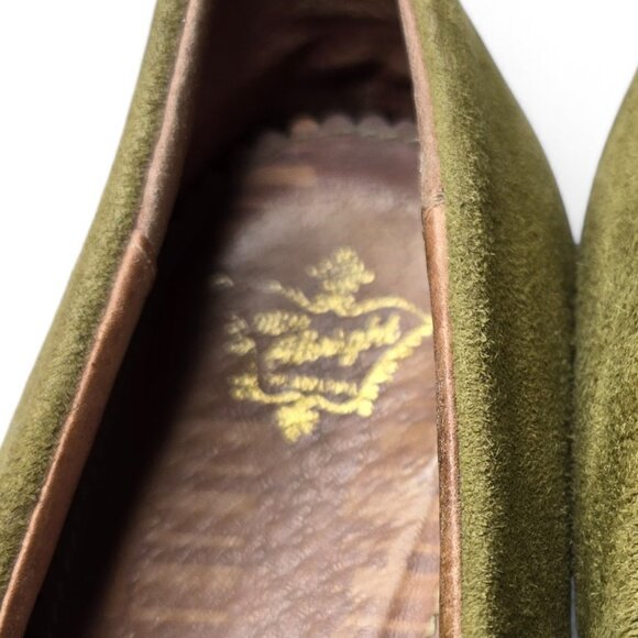 Anthropologie Miss Albright Suede Pumps Women's Bow Top Retro 50s Style 7M - Picture 6 of 8